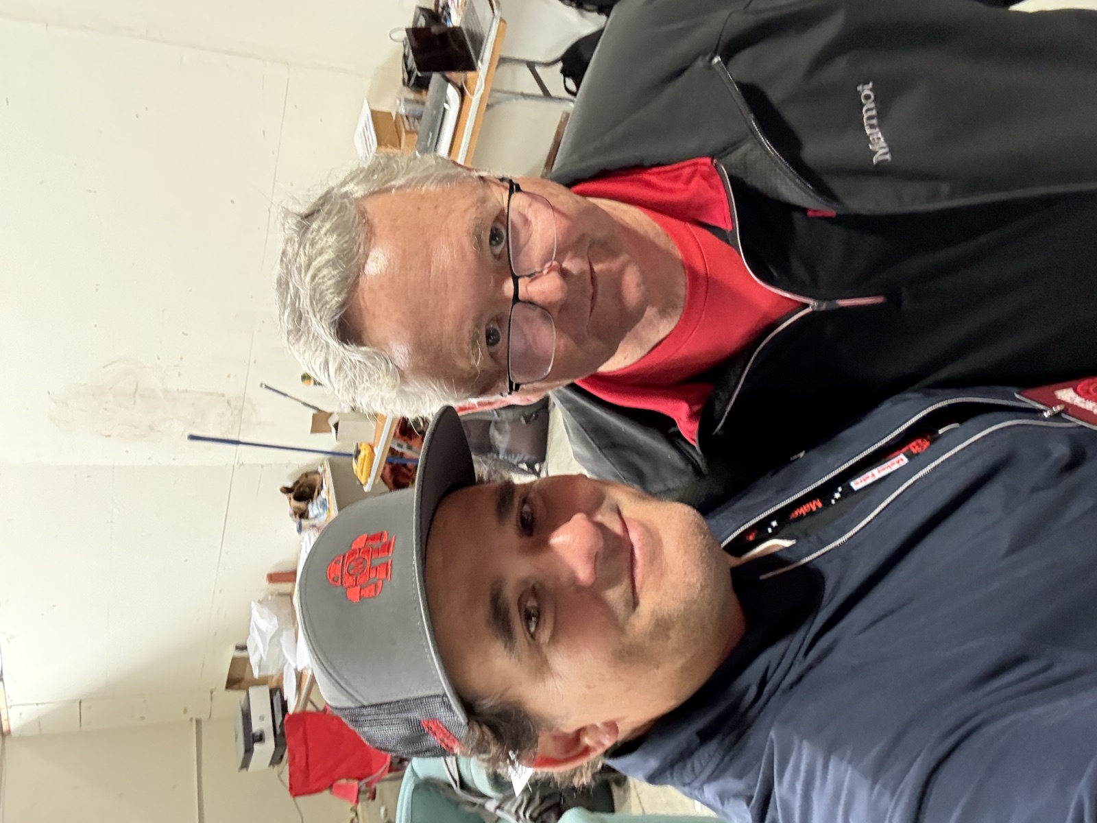 Selfie of Mario Cruz with Dale Dougherty, founder of Maker Faire and Make: magazine