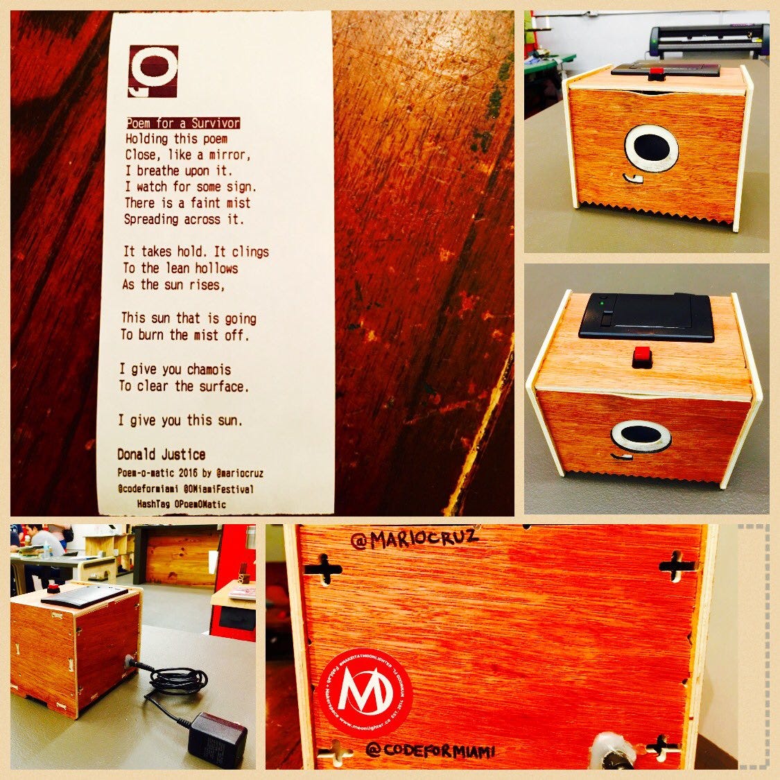 Poem-O-Matic printer